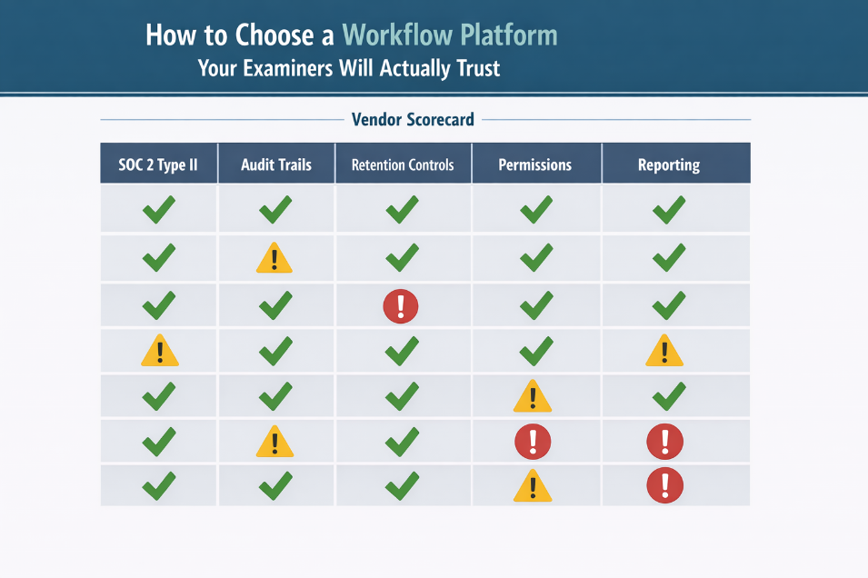 How to choose a workflow platform your examiners will actually trust