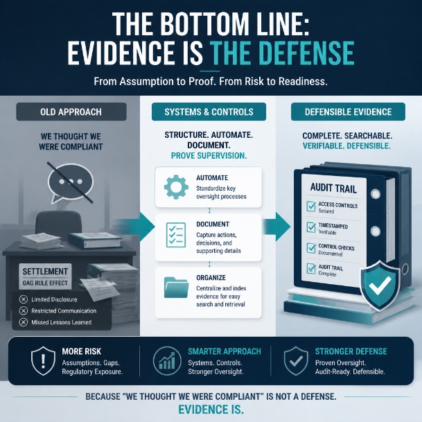 Evidence-based supervisory controls for broker-dealer compliance
