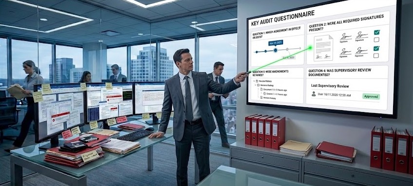 The four questions an examiner asks about carrying agreement records under FINRA 4311