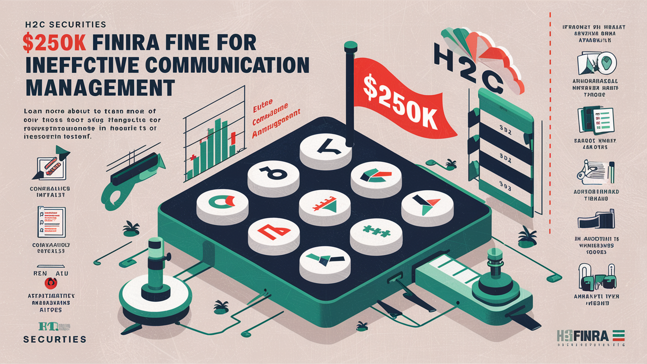 H2C Securities $250K FINRA fine for Ineffective Communication Management