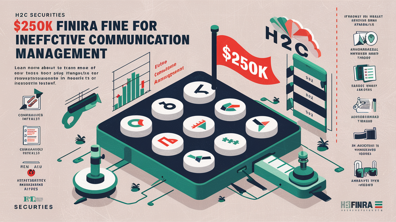 H2C Securities $250K  FINRA fine for Ineffective Communication Management